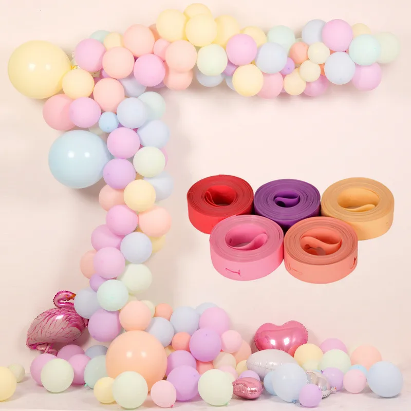 

5M double hole Plastic Macaroon balloon chain Arch Clips Holder Birthday Party Ballons Arch Kit Wedding Party Christmas Decor