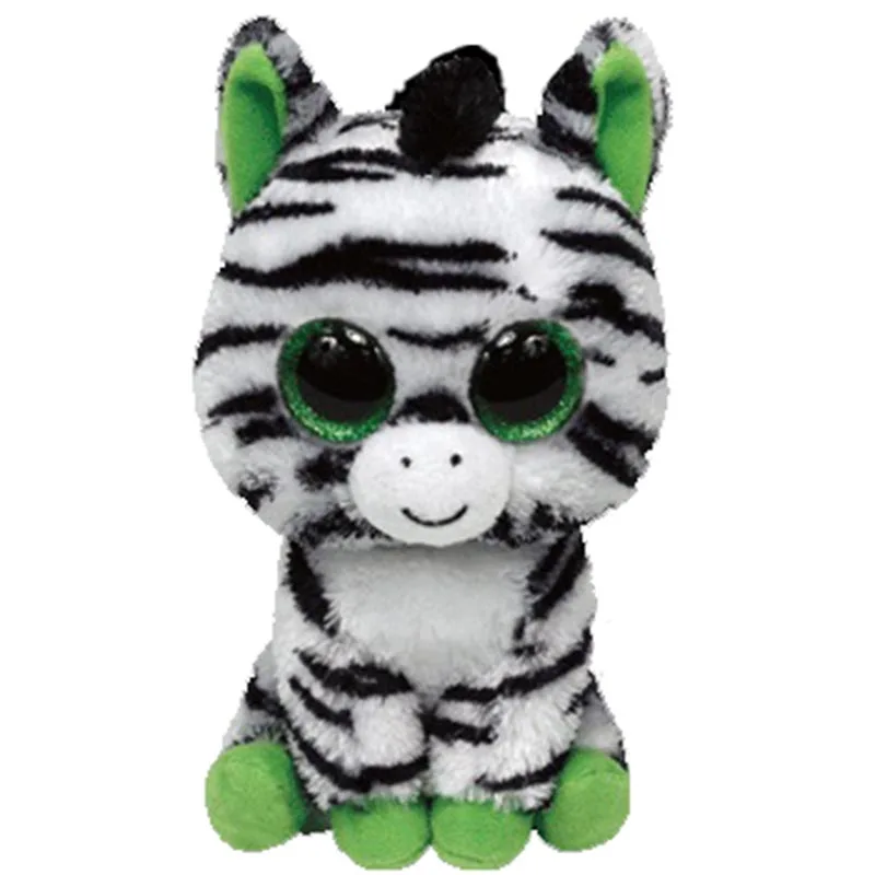 

Ty Beanie Boos Stuffed Plush Animals Zebra Toy Doll 6'' 15cm