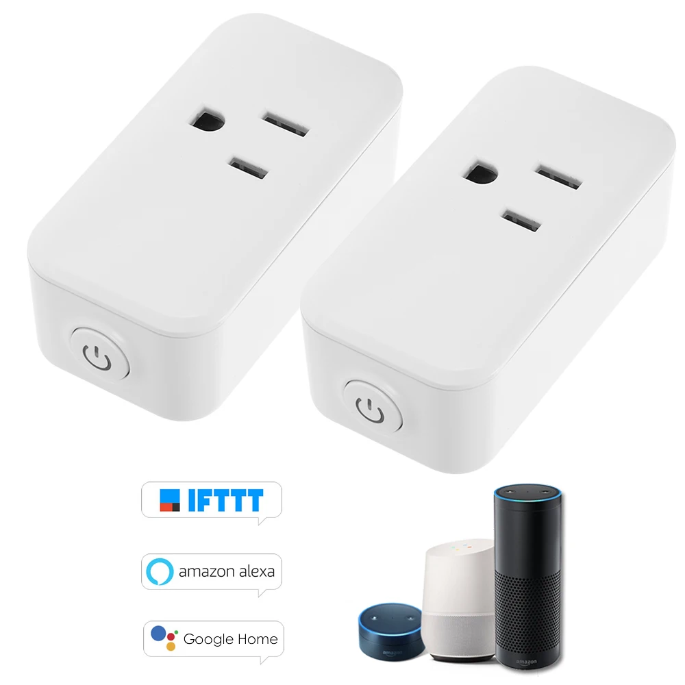 Smart Home 15A Socket with Timer Mini Smart Plug Wifi Power Socket