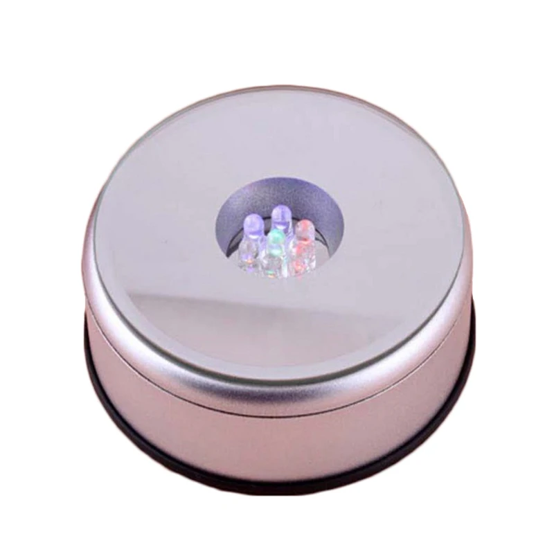 

Wedding Decoration 4 LED Crystal Display Base Stand Long Bright Light Lighting