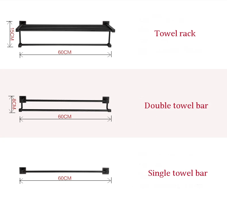 Высокое качество Черный Масло никель полотенце настенная вешалка 24 дюймов одно полотенце бар/держатель для полотенец Полотенце