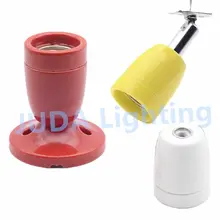 Красочный керамический цоколь лампы керамика и фарфор E27 лампа держатель для потолочной лампы Ванная комната подвесной светильник led люстра из трубок «сделай сам»