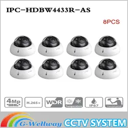 Ahua 4MP IP Камера IPC-HDBW4433R-AS 8 шт./лот IK10 IP67 аудио вход/выход тревоги Порты и разъёмы для хранения CCTV Системы заменить IPC-HDBW4431R-AS