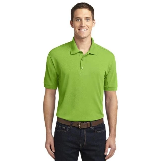 Port Authority K567 Mens 5-in-1 Performance Pique Polo T-Shirt Green Oasis - Large