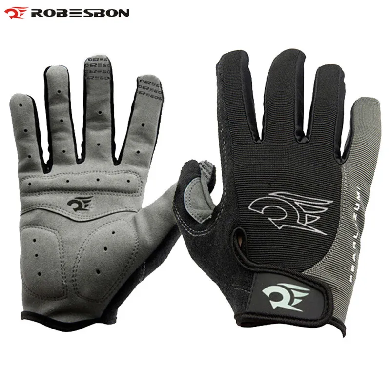 

ROBESBON Men Fitness Warm Guantes Full Finger Outdoors Sports Luvas Winter Autumn Bike Bicycle Gloves Cycling Gloves
