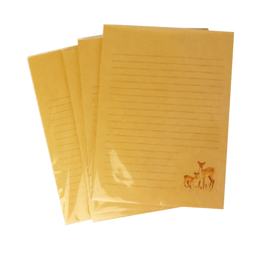 

10Pcs/lot Vintage Elk Deer Envelope Kraft Paper Envelopes Gift Card Wedding Party Invitation Office School Supply