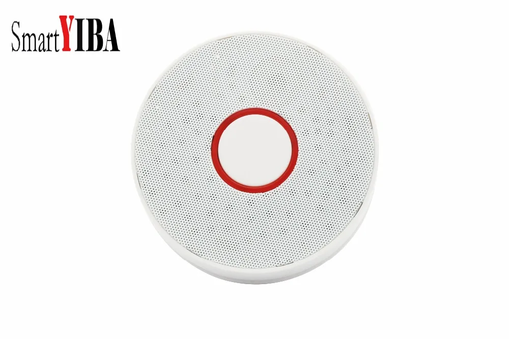 

SmartYIBA Smoke Detector FIRE Alarm Home Security Smoke Alarm Independent Use 9V Smart Smoke Detector Sound & Flash Alarm LED