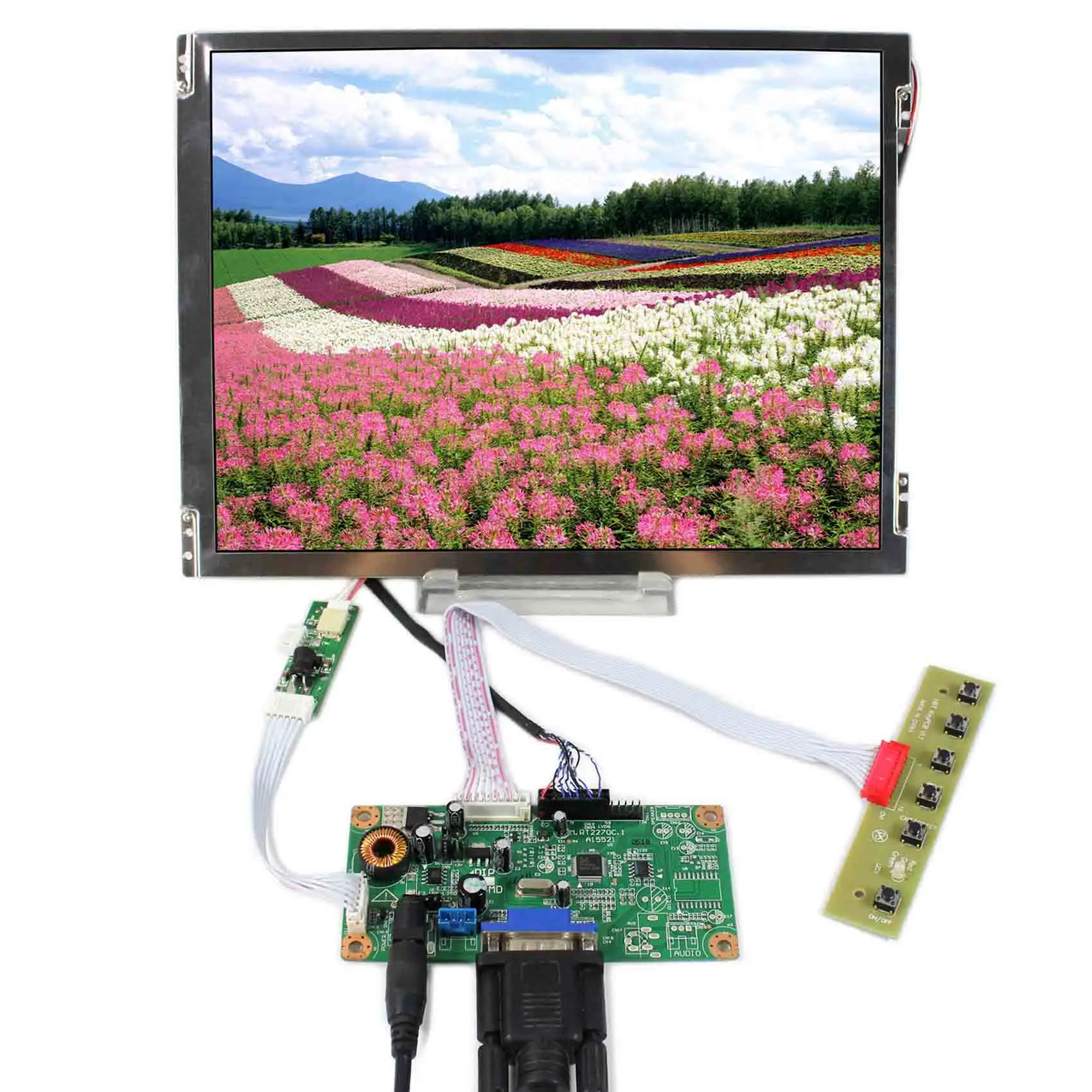 VGA LCD Controller Board RT2270C-A With 10.4inch 800x600 TM104SDH01 LCD Screen VGA LCD Controller Board RT2270C-A With 10.4inch 800x600 TM104SDH01 LCD Screen
