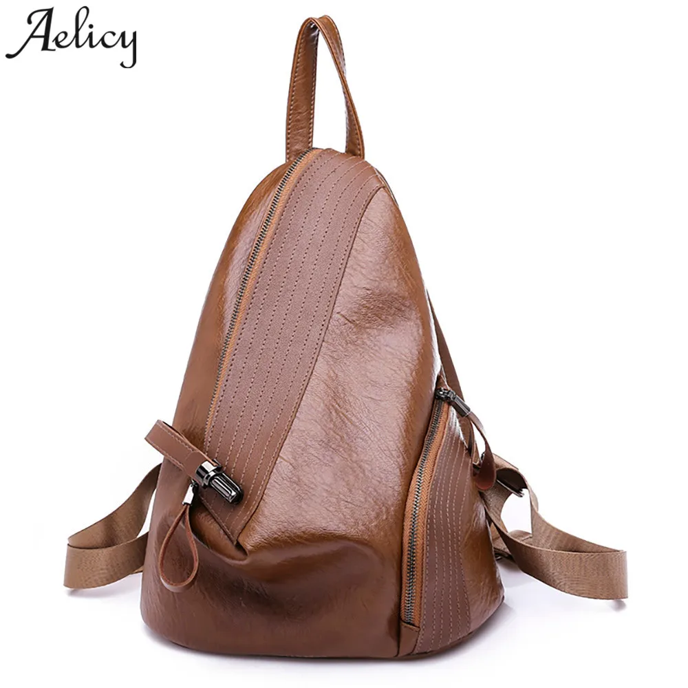 

Aelicy Fashion Women Backpacks PU Leather Backpack Shoulder Bags Daypack for Women Female Rucksack mochila masculina