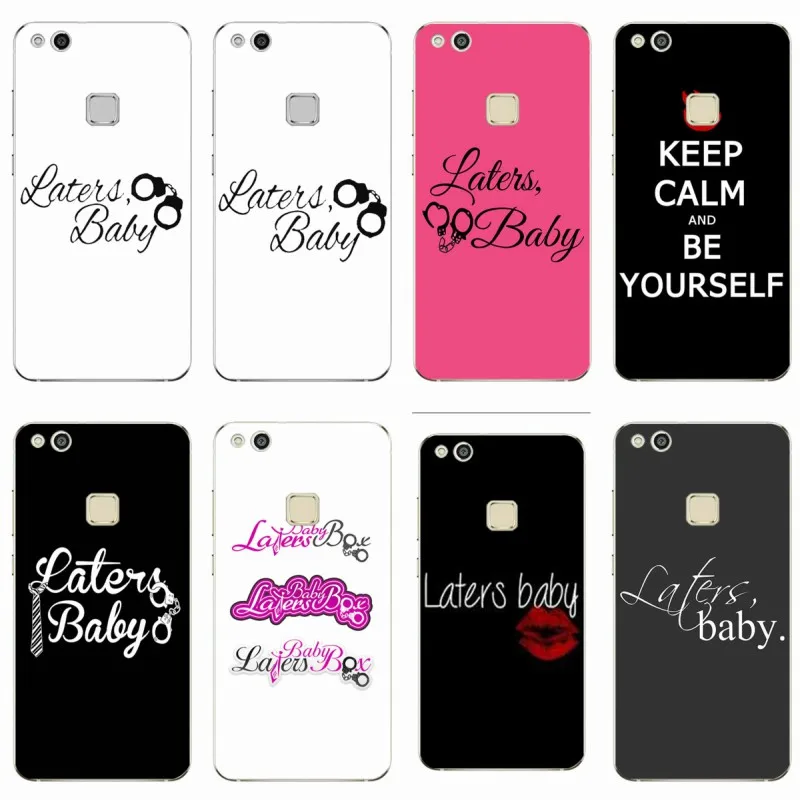 

Laters Baby Fifty Shades of Grey Cover TPU Phone Case For Huawei P8 P9 P10 P20 Lite Mate 9 10 Honor V9 9 Mate 10 Por P9 P20 Plus