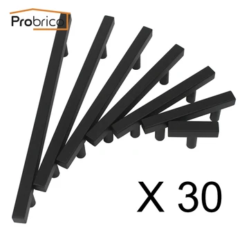 

Probrico Kitchen Cabinet Handles For Furniture 128mm Chest Drawer Pulls Black Stainless Steel Door Handles And knobs Hardware