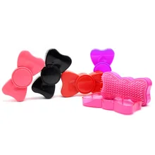 Горячая Распродажа, 1 шт., портативная расческа для волос с бантом для девочек, детская пластиковая расческа для волос, массажная расческа для волос