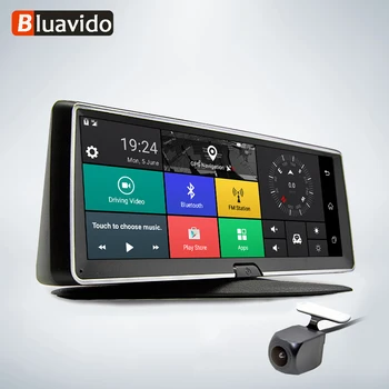 

Bluavido 8 Inch 4G Car DVR camera GPS FHD 1080P Android Navigation ADAS Night Vision Dash Cam Video Recorder Remote Live monitor