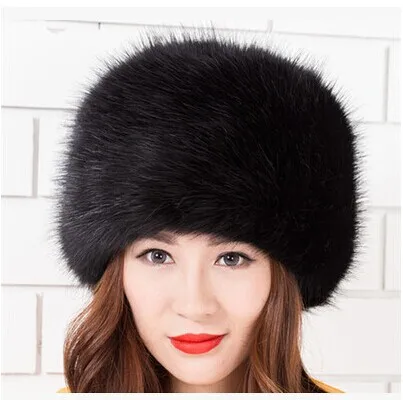Новинка, зимняя специальная женская шапка из искусственного меха, шапка с ушками, имитация лисы, Корейская Выходная шляпа - Цвет: 4