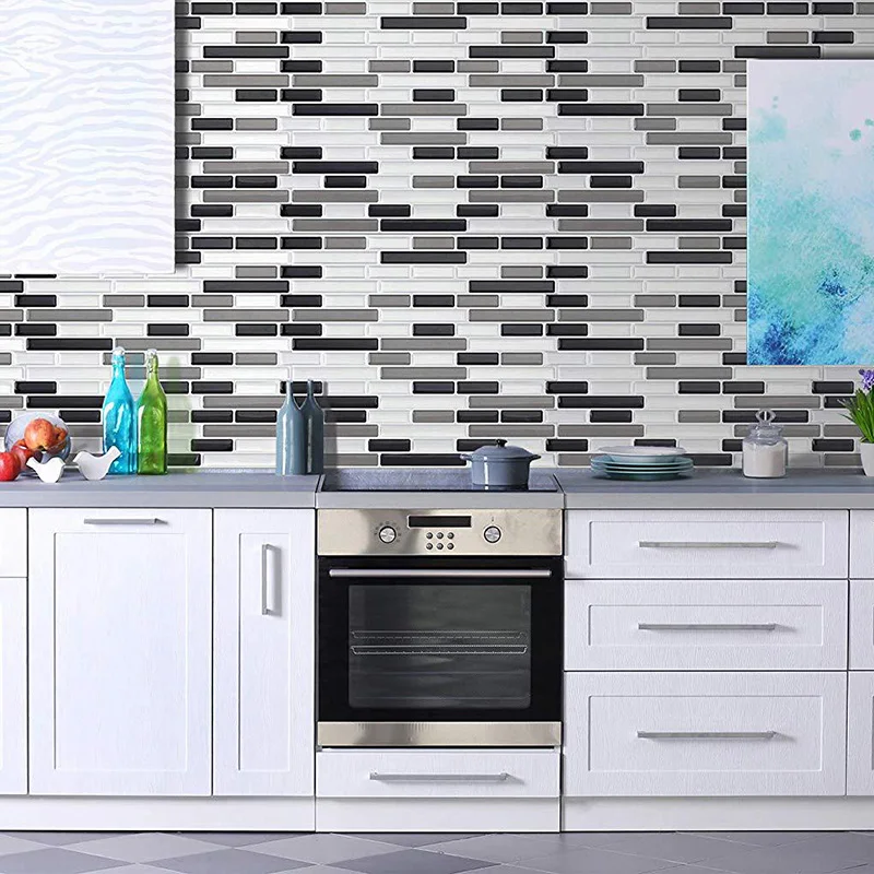 Mosaic Tile Wall Sticker Self-adhesive Decal Home Kitchen Bathroom Mural DIY Kitchen Bathroom Home Wall Decal Sticker Vinyl 3D Mosaic Tile Wall Sticker Self-adhesive Decal Home Kitchen Bathroom Mural DIY Kitchen Bathroom Home Wall Decal Sticker Vinyl 3D