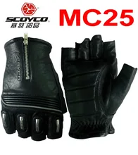 2019 חדש קיץ SCOYCO חצי אצבע עור אופנוע מירוץ כפפות אוורור אביר אופנוע רכיבה כפפות MC25 M L XL XXL