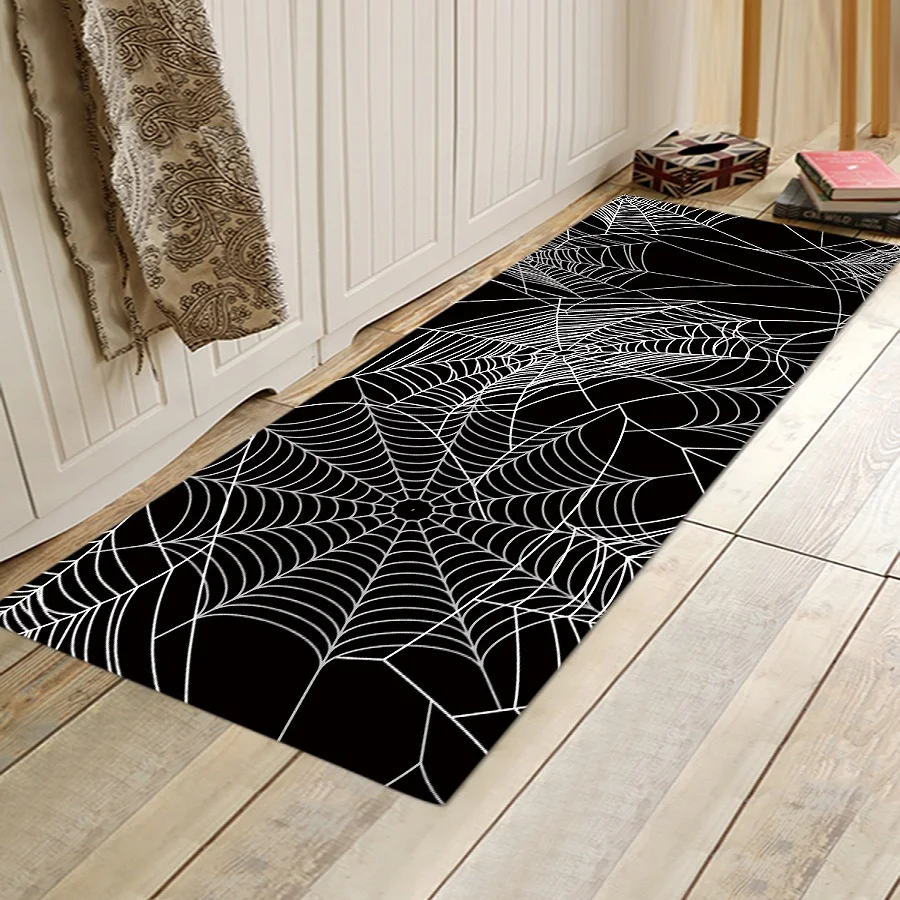 

3D simulation Spider web carpet customize Bedside carpet Non-slip crawling mat Living room carpet bedroom floor mat