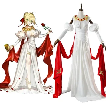 

Fate Grand Order FGO Saber Nero Claudius 2nd Anniversary Dresses Costume Cosplay Full Set Uniform Halloween Carnival costume