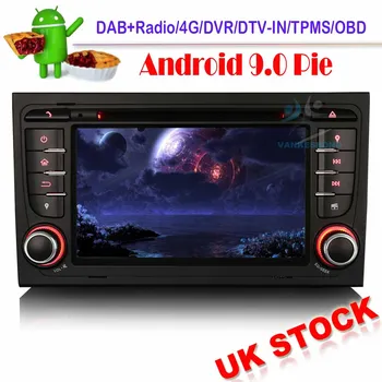 

Android 9.0 Car GPS SAT NAV DVD Player DAB+ Autoradio 4G Car stereo OBD Bluetooth for AUDI A4 S4 RS4 RNS-E SEAT EXEO