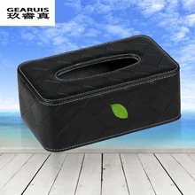 Автомобиль Дома Перчатки Rectangle Shaped Искусственного Кожаный Чехол Бумага Tissue Box держатель Для Volvo XC60 S60 V40 V60 S80 XC90 стайлинга Автомобилей