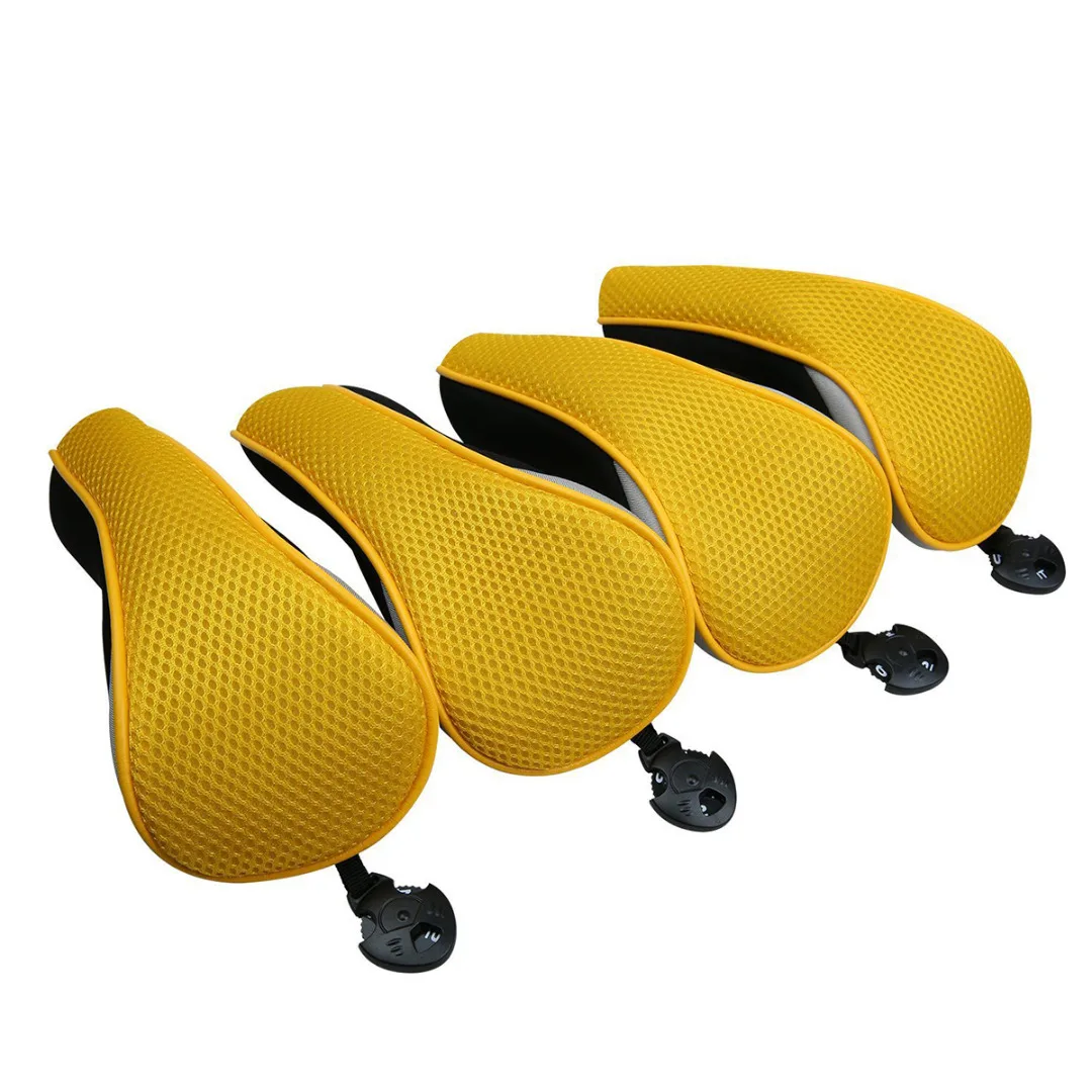 4Pcs Universal Golf Club Head Covers Golf Neoprene Protective Cover Replacement Driver Fairway Wood Covers Golf Accessories