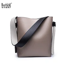 BRIGGS Business Female Shoulder Bag High Quality Leather Women Handbag Casual Solid Bucket Bag Ladies Messenger Bag bolsos mujer BRIGGS Business Female Shoulder Bag High Quality Leather Women Handbag Casual Solid Bucket Bag Ladies Messenger Bag bolsos mujer