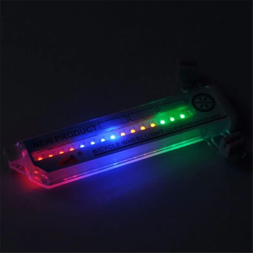 16 LED Car Motorcycle Cycling Bike Bicycle Tire Wheel Valve Flashing Spoke Light 30 pattern Wheel Light Drop Shipping #2M16 (7)