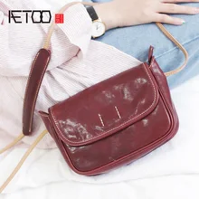 AETOO Simple crossbody bag, female summer bag, Japanese art small fresh leather envelope bag