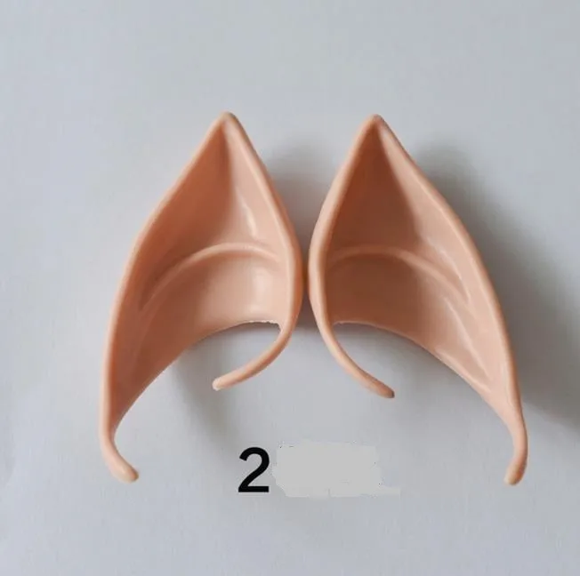 

Elf Ears Fairy Vulcan Alien Cosplay Halloween Fancy Dress Costume Accessory Hobbit Pixie Ear Tips Latex Ear party Cos props gift