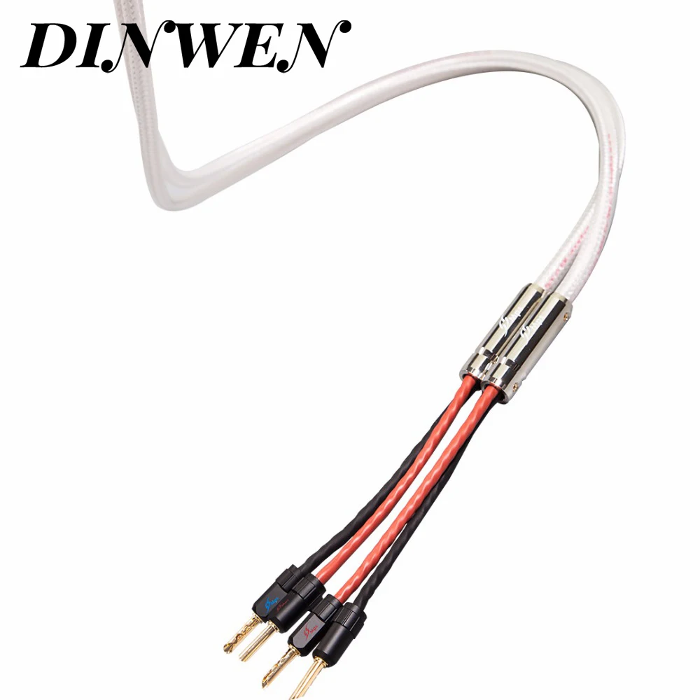 MPS M-8SP HiFi кабель для динамика 99.9997% дюйма OFC серебристый Hifi провод Bi Wire AMP