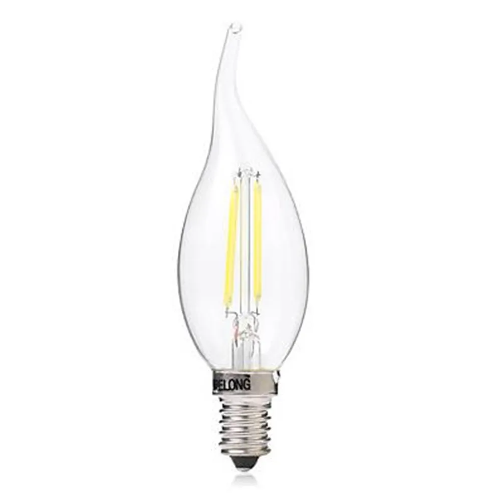 E14 светодиодный лампы в форме свечи теплый/холодный белый 2W/4W/6W C35 электрическая