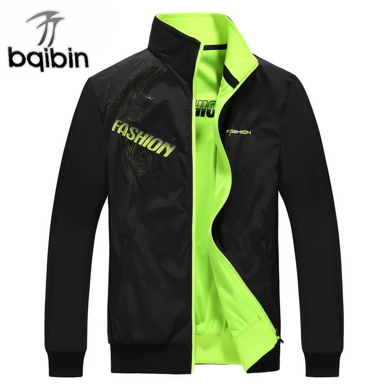

5XL Plus Size 2018 New Brand Jacket Male Spring Autumn Zipper Double Surface Outwear Men'S Casual Thin Windbreaker Coat