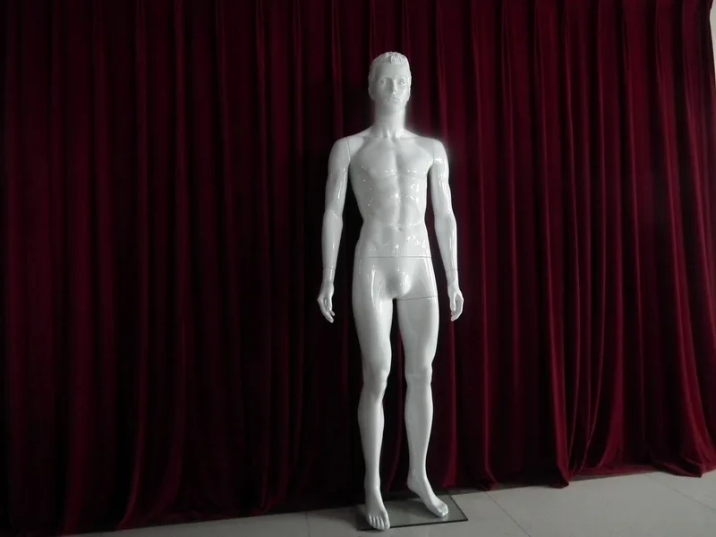 

The Environmental protection materials, ABS plastic male HIGH GLOSSY WHITE mannequin for showcase