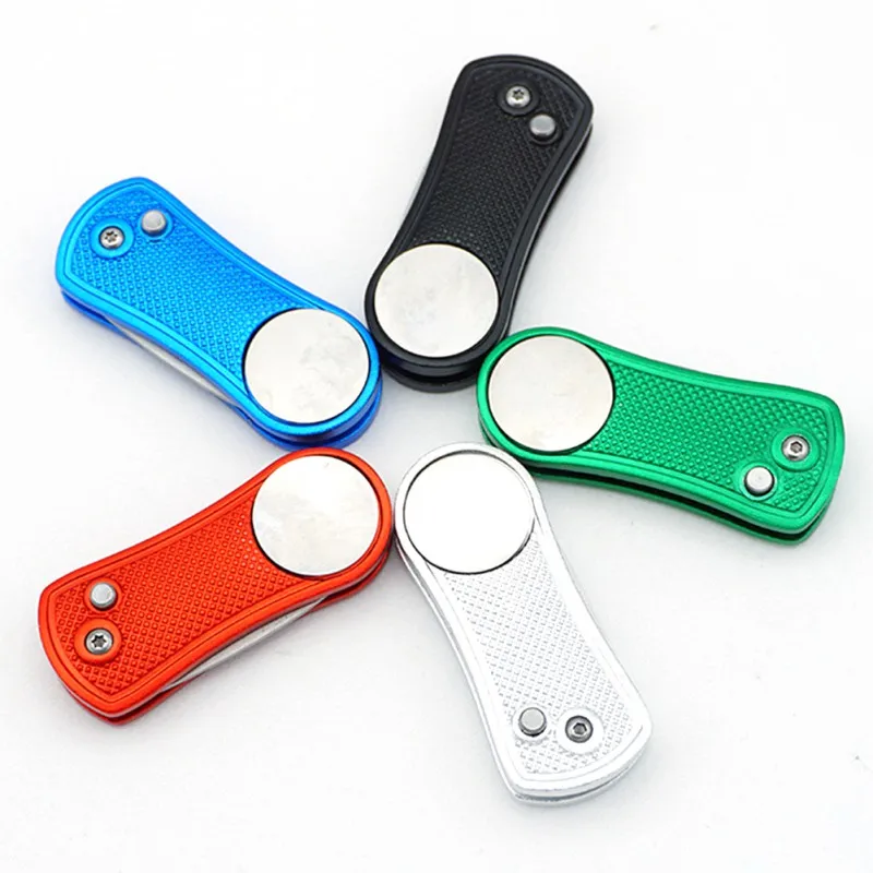 جولف الربيع للطي جولة مقبض ألمونيوم الفولاذ المقاوم للصدأ الملعب نظافة مذراة وضع شوكة إمدادات التدريب