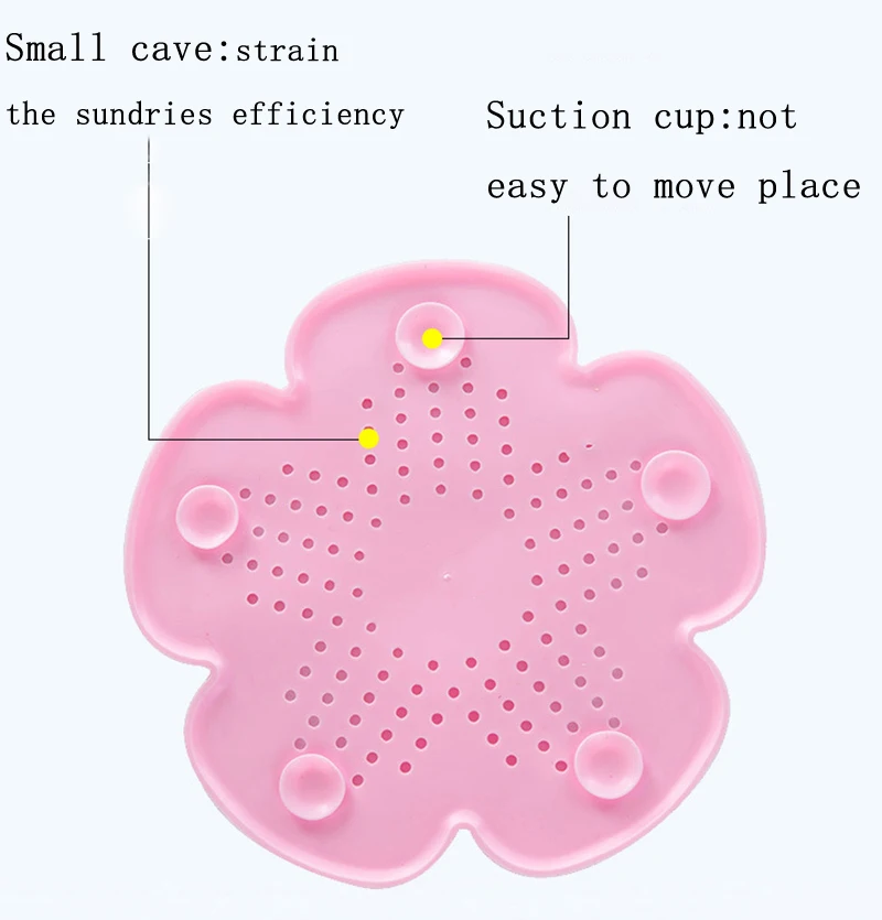 Meltset 1 шт. вишневый цвет кухонный канализационный фильтр для раковины слив волос дуршлаги сетка для удаления остатков волос инструменты для уборки ванной комнаты