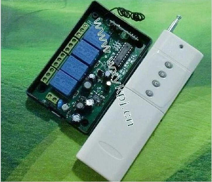 

New 220V 4CH High-power Wireless Remotes Control Switch System For Garage Doors
