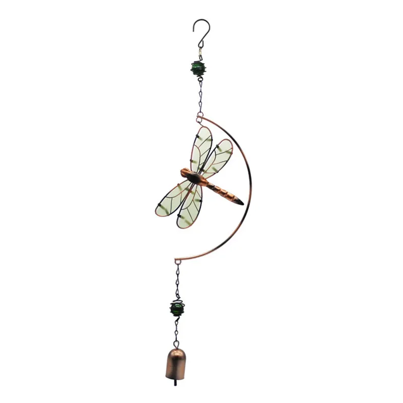 Ручная работа, ветряные колокольчики с бабочками для стен, окон, дверей, ветряных колокольчиков, подвесные украшения, винтажное украшение для дома, колокольчик, ремесла, GPD8857 - Цвет: dragonfly
