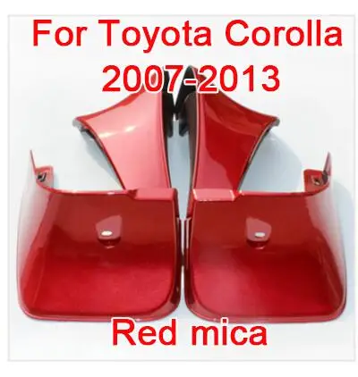 4 шт./лот, автомобильный Стайлинг, брызговики, крылья, Перфектор, Внешнее украшение для Toyota Corolla 2007 - Цвет: Red 07-13