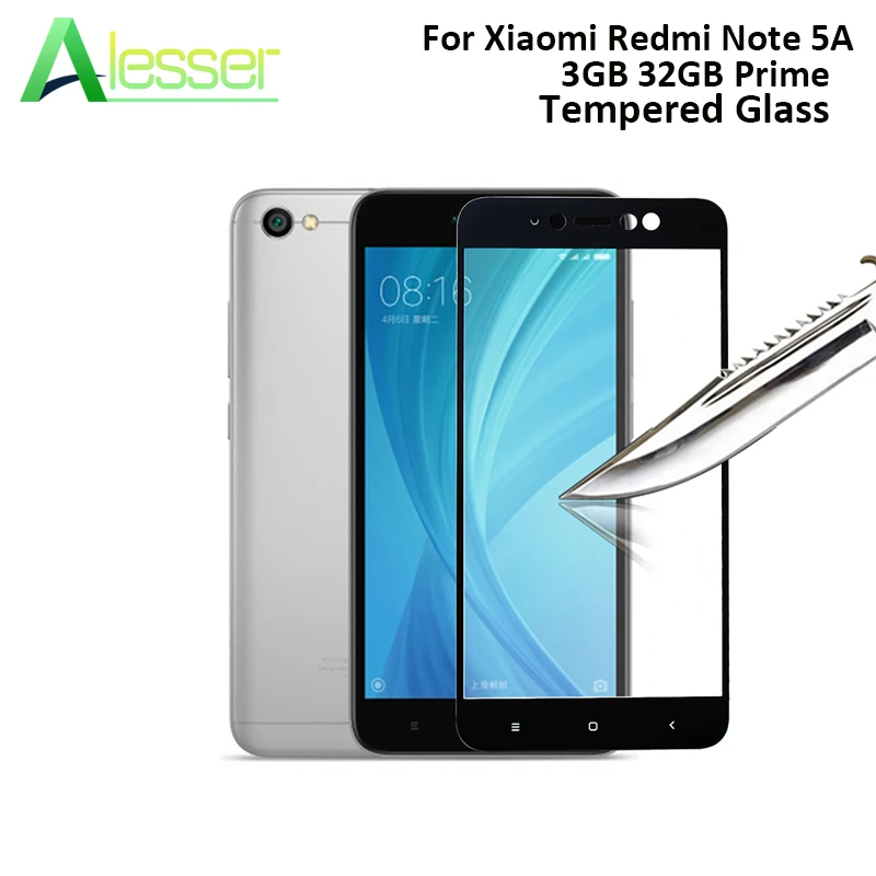 Alesser For Xiaomi Redmi Note 5A Tempered Glass 3GB 32GB Prime Screen Protector Anti-shatter Film | Мобильные телефоны и