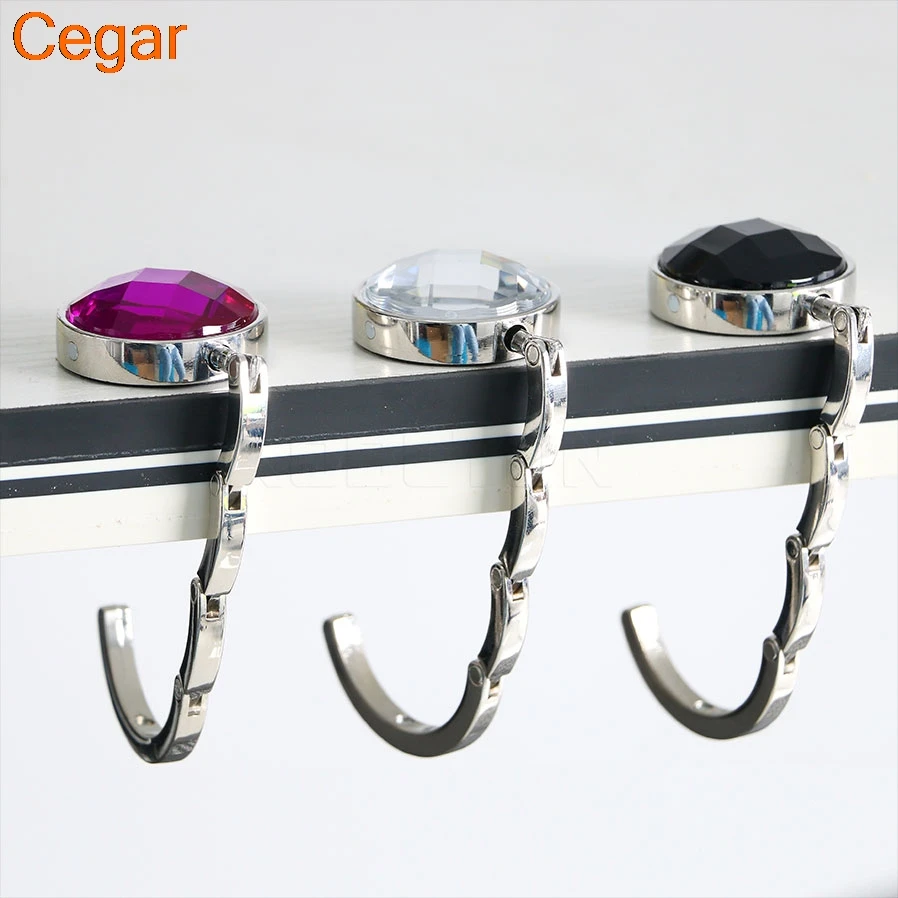 1 PCS Portable Folding Handbag Hook Handbag Hanger Table ...