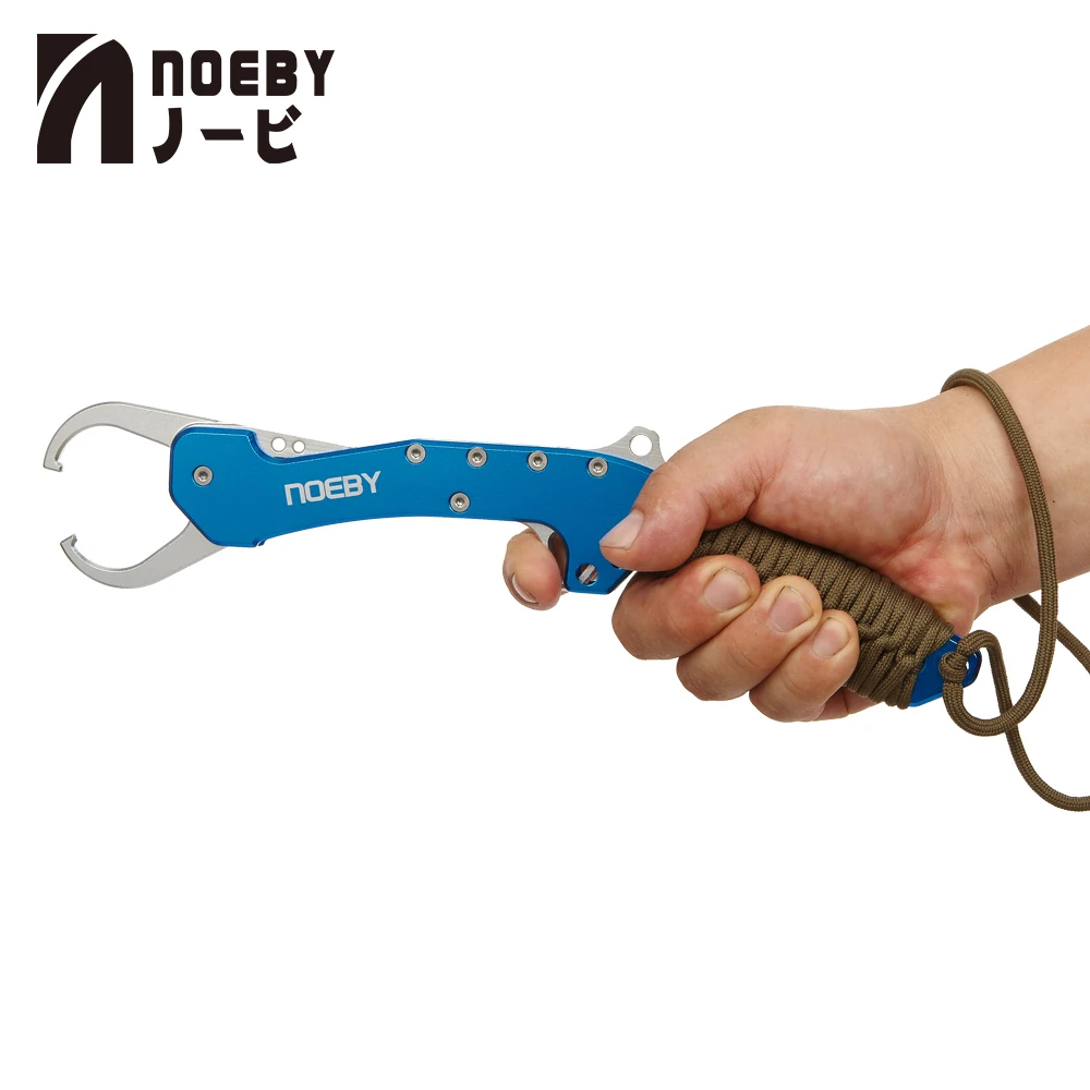 

NOEBY Fishing Lip Grip Gripper Fish Grabber Weave Handle Tackle Tool Accessories 28cm 166g Two Colors Fishing Tools