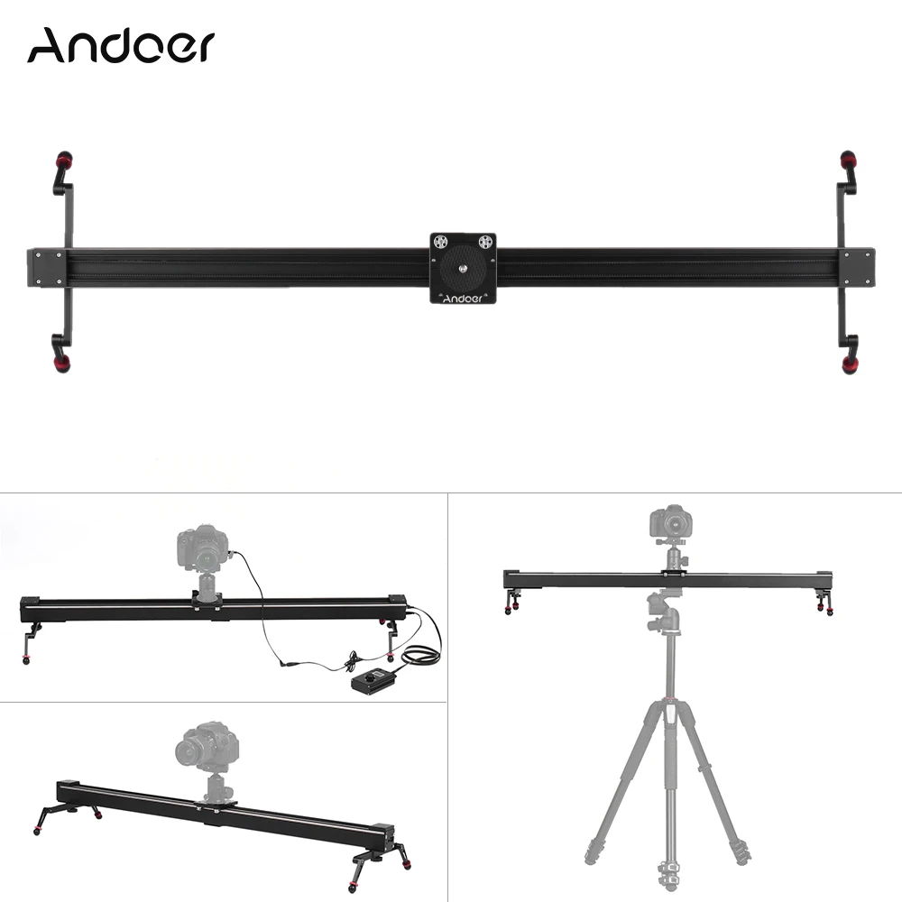 

Andoer 1m/3.3ft Time Lapse DSLR Camera Motorized Stabilizer Electric Photography Video Slider Track Dolly Rail for Canon DSLR