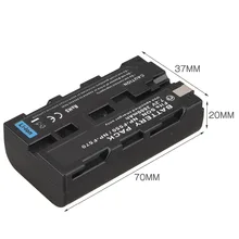 Hot Sale 1Pcs 7 2V 2600mah NP F550 NP F570 Rechargeable Digital Camera Battery Pack For