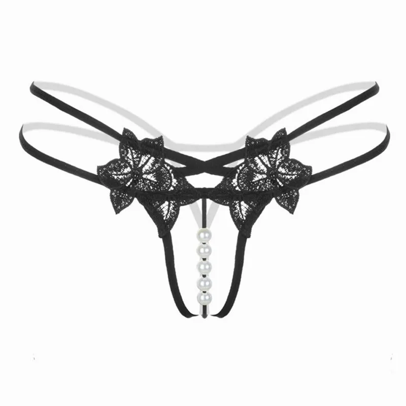 

Home&Nest Women panties Sexy Pendant Lady Pearl G String V-String Women Panties Low Waist Underwear drop ship