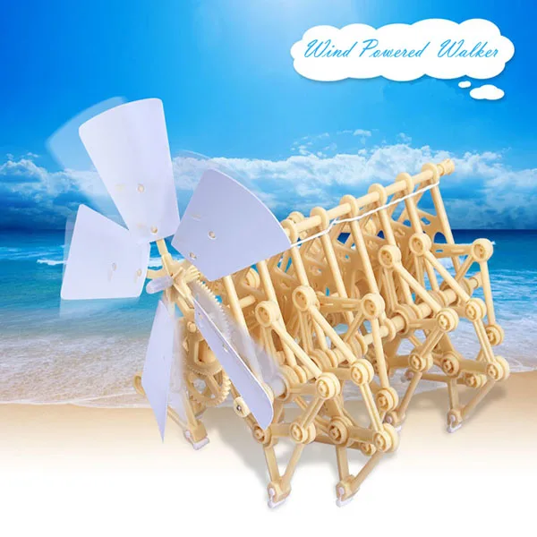 

Wind Powered Walker model kit Mini Strandbeest Theo Jansen's Strandbeests DIY Assembly Model Robot Toy