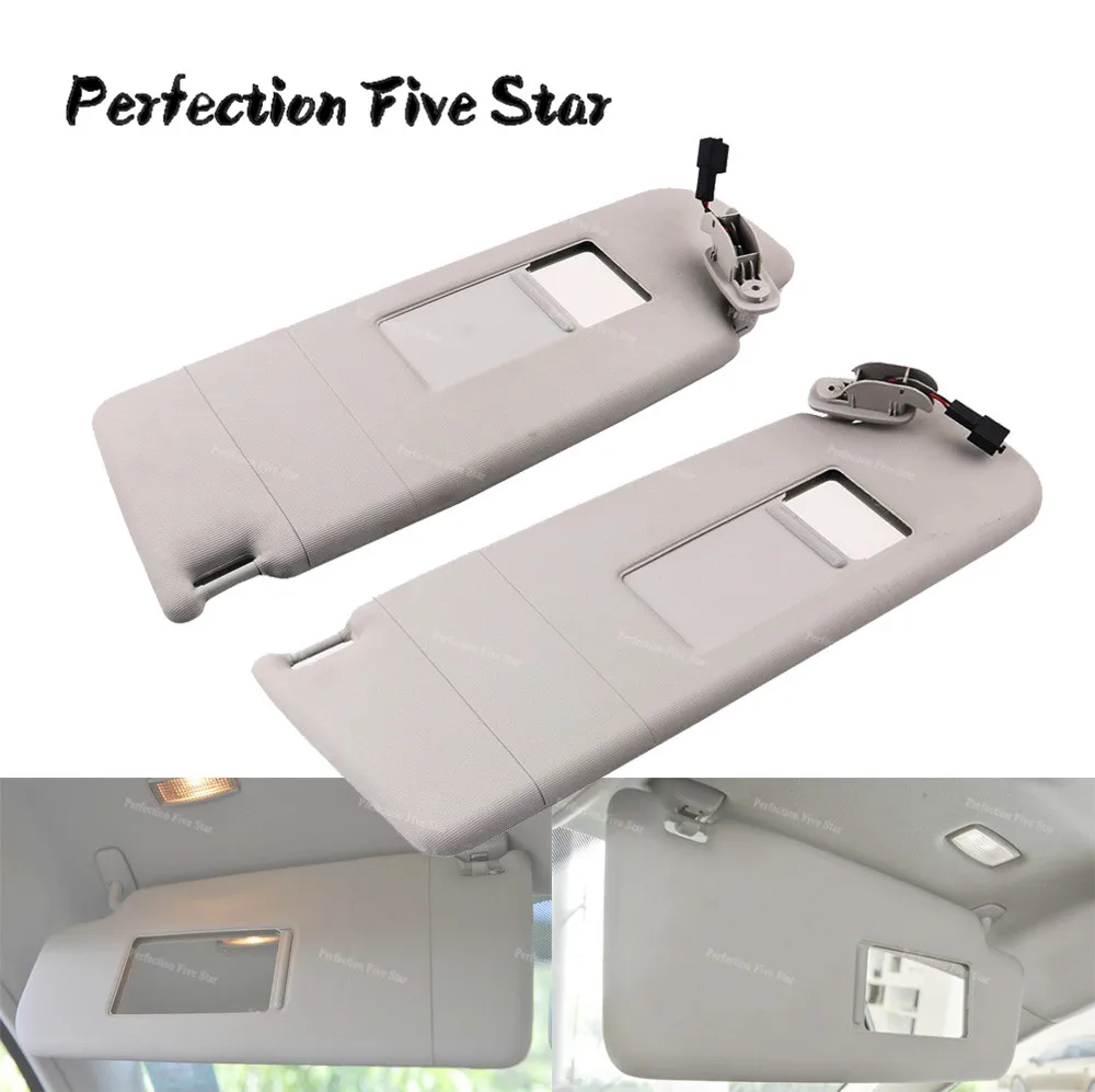 

New Gray Sun Visor L R Side Front For VW Beetle Golf Jetta MK4 Passat B5 Skoda 1998-2013 3B0857551AH 3B0 857 552 6X0857552