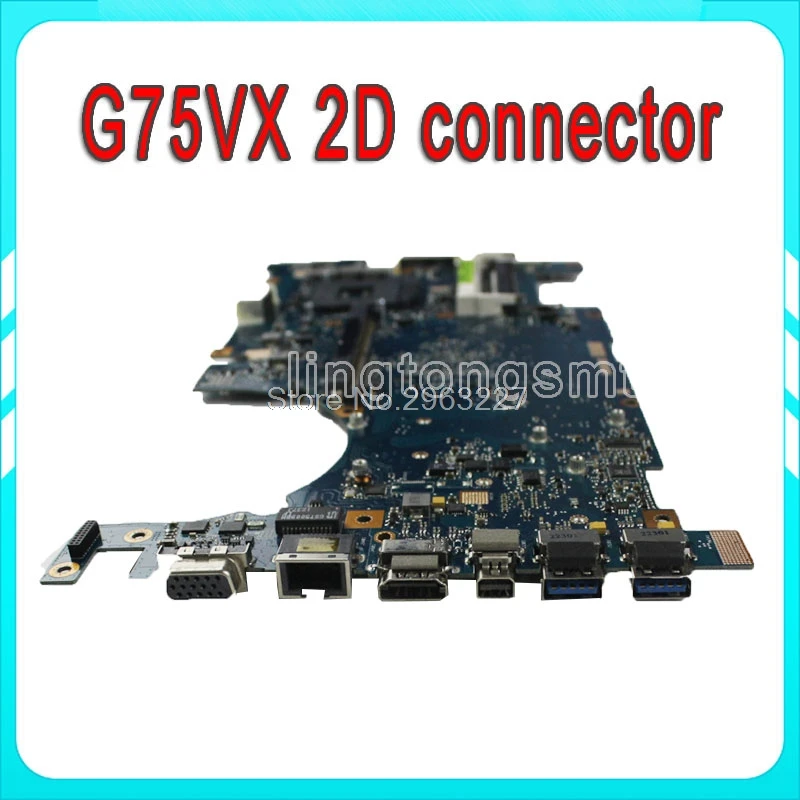 Отправить плату + G75VX материнская плата I7 cpu 2D GTX 670M для For Asus ноутбука Тест 100% OK|i7