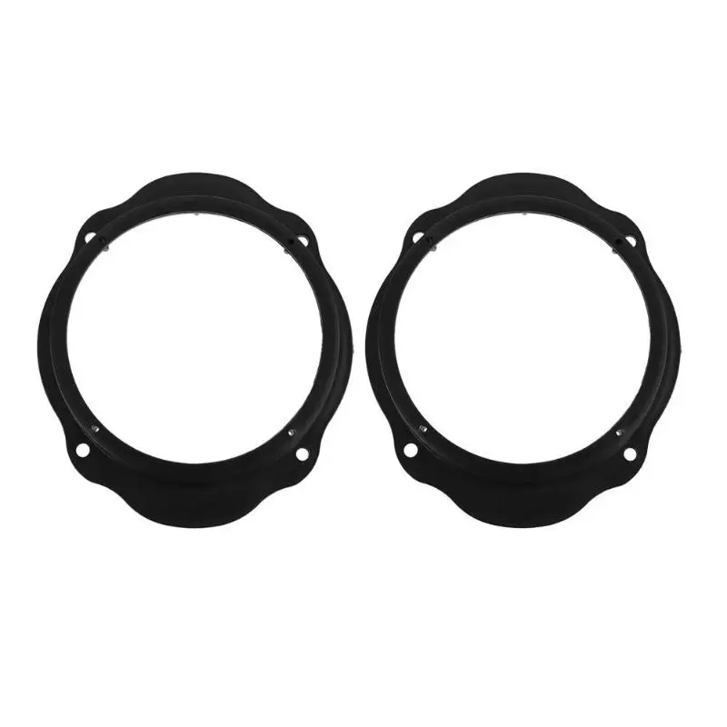 2pcs 6.5in Car Front Door Speaker Spacer Ring Adapter Plates For Ford