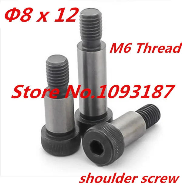 10 Pieces M6 Threaded 8 x 12mm 12.9 Grade Alloy Steel Hexagon Socket