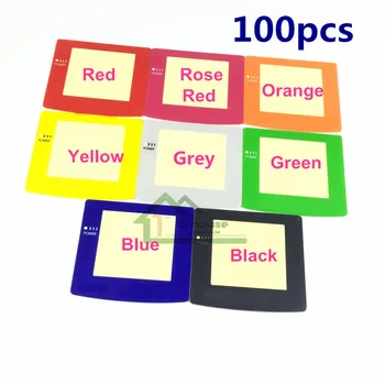 

100pcs Wholesale Price For Gameboy Color GBC Color Screen Lens Replacement for GBC Housing Cover Case Screen Protector